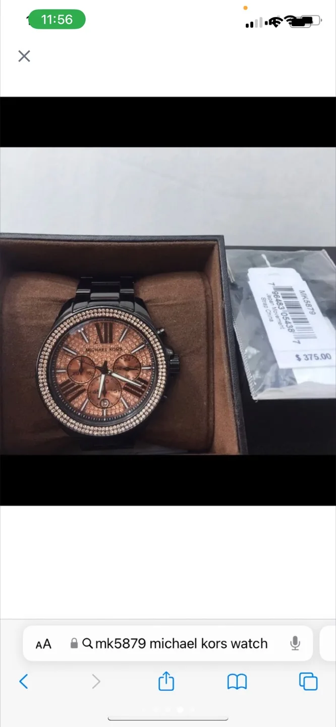 Michael Kors MK5879 Black Crystal Watch image indicator(5)