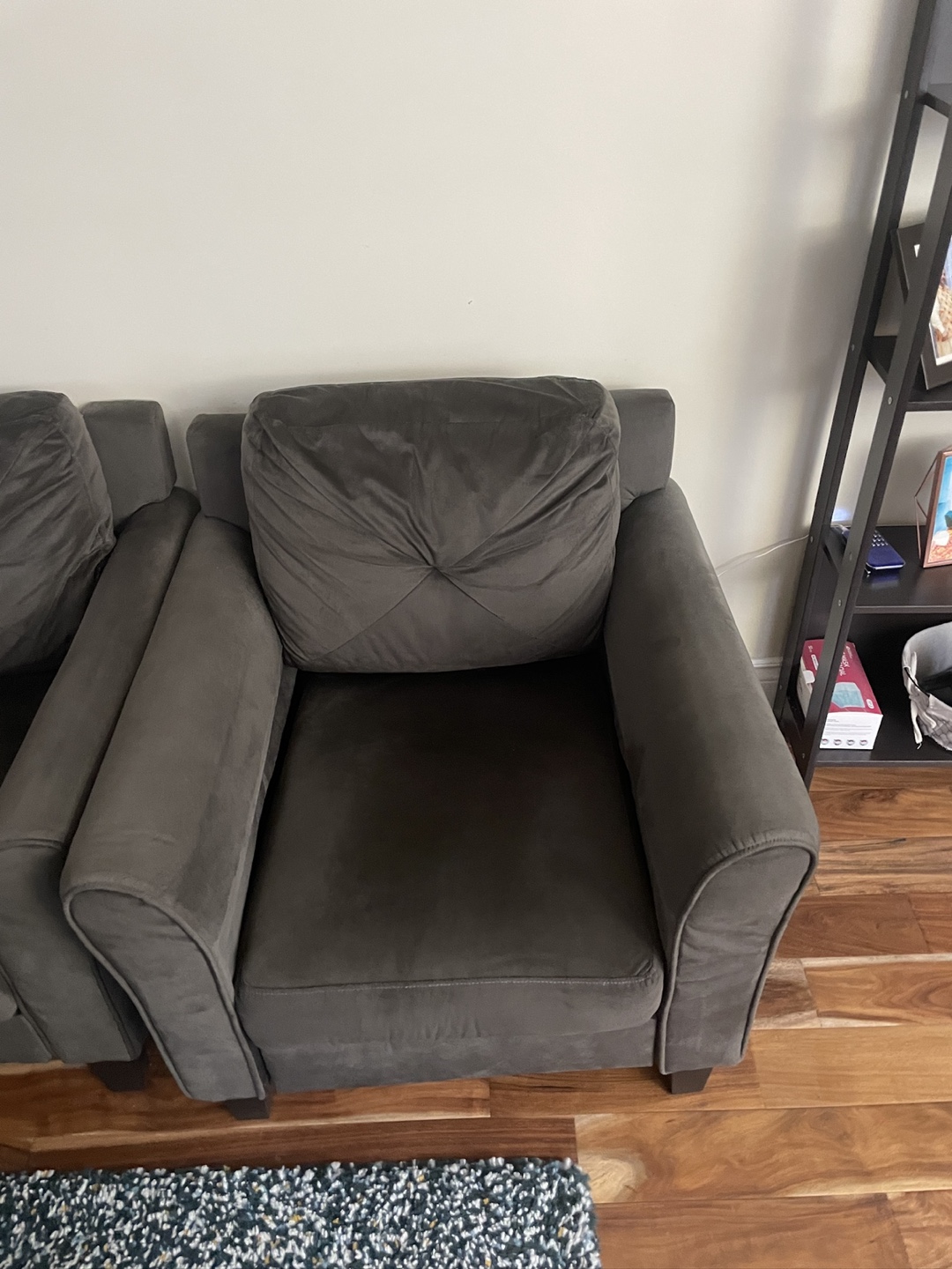 Dark Grey Sofa Set - Loveseat, Sofa & Armchair - photo 3