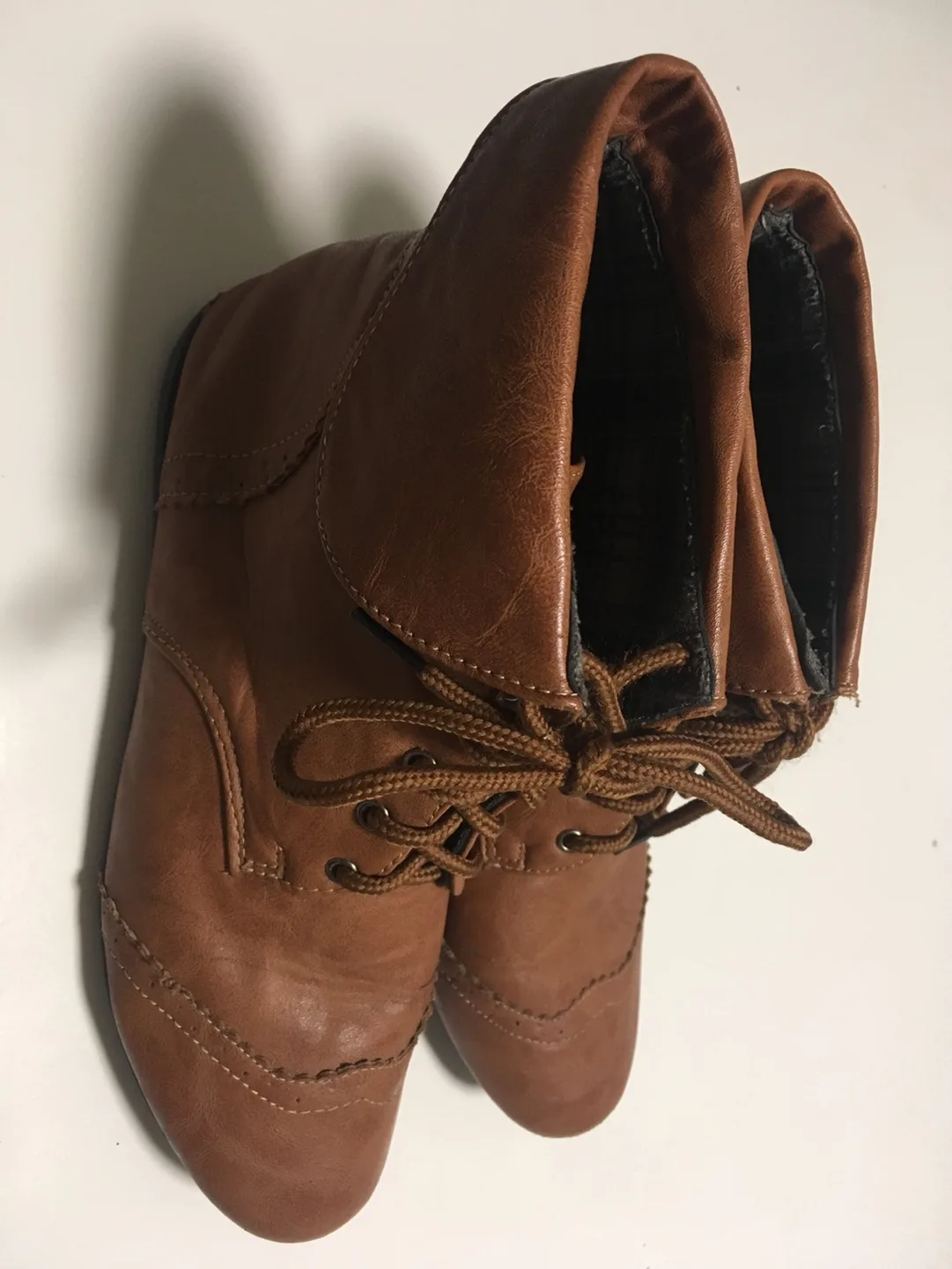 🏈 Brown Canvas Shoes Jazz Size 7.5 Comfortable Lifestyle Outdoor image indicator(4)