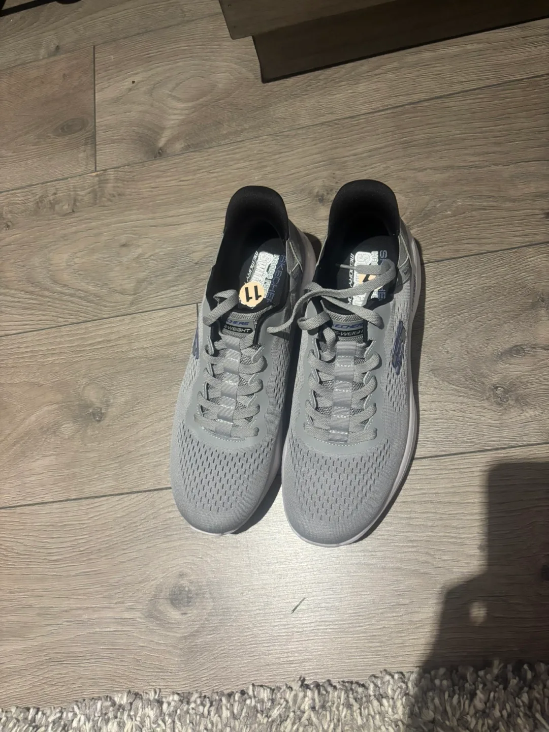 Skechers Men's Size 11 Grey Running Shoes image indicator(2)