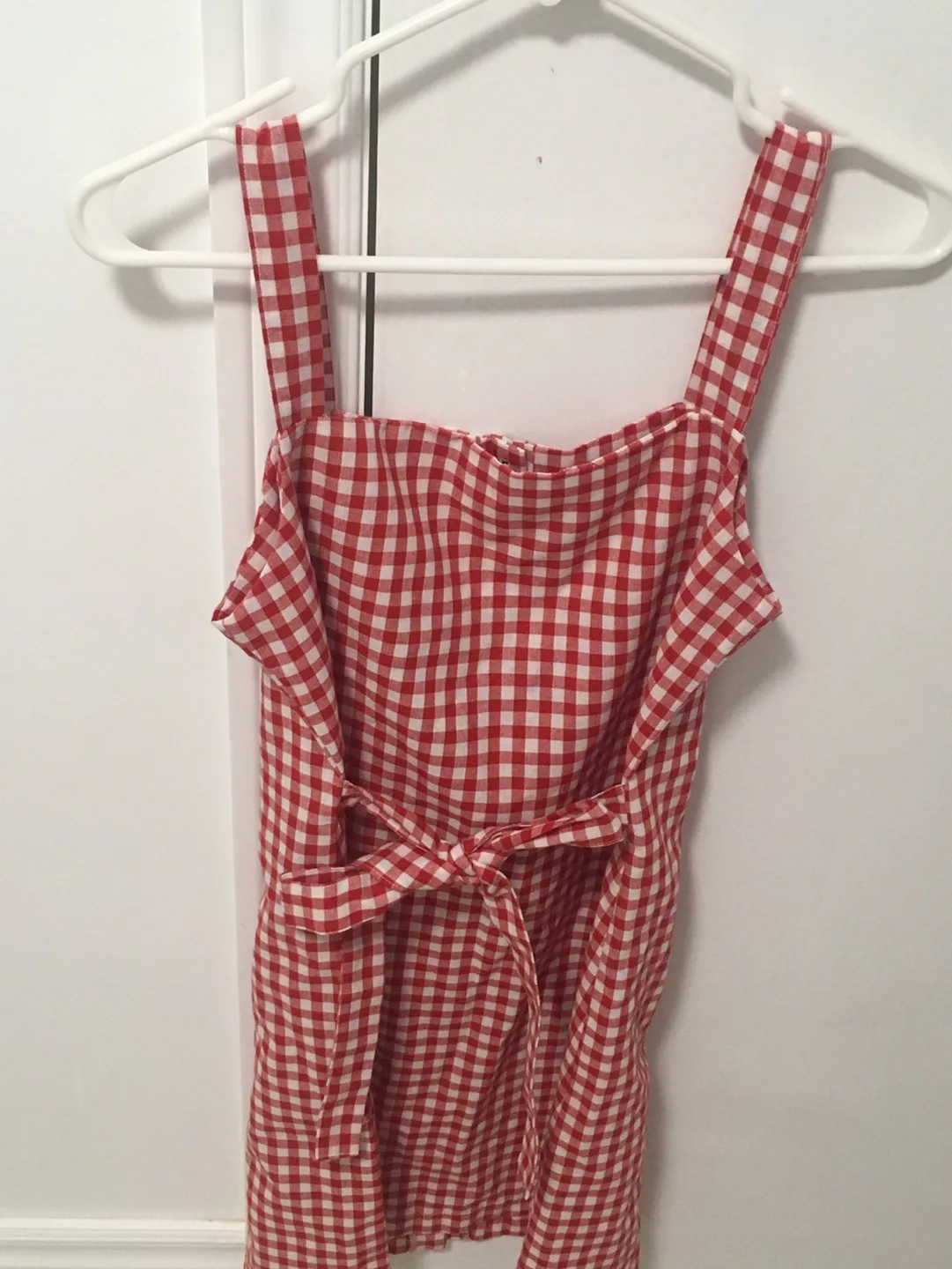 🏈 Women‘s Red Kitchen Lookalike Apron Cosplay Korea Style Dress image indicator(2)