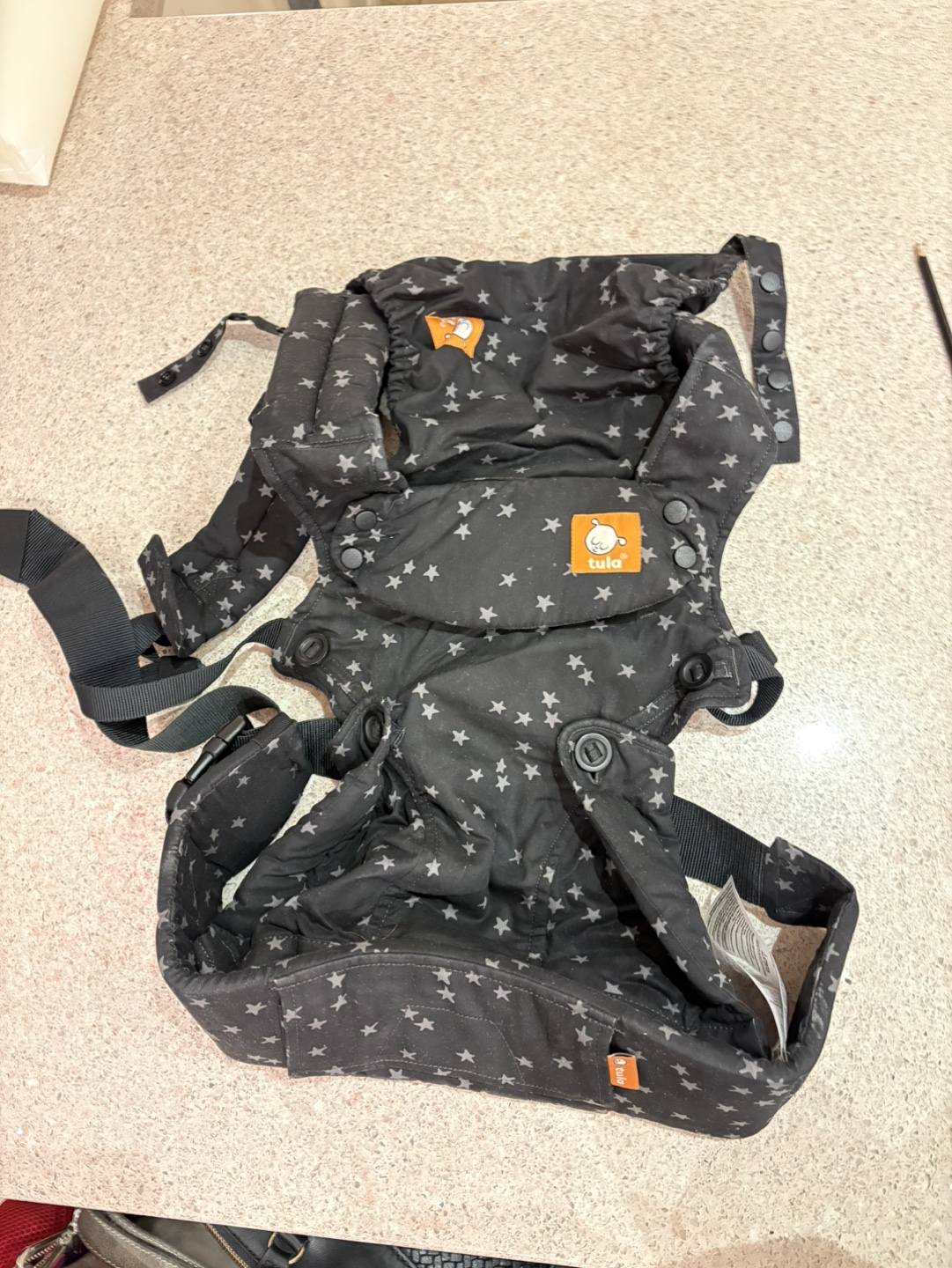 Tula Baby Carrier - Explore Discover - Black Star Print