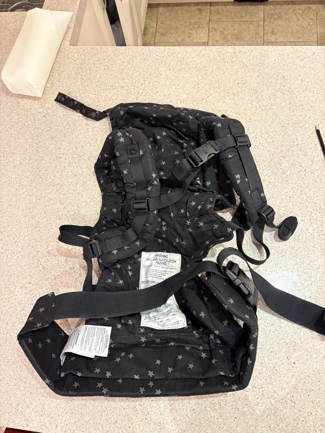 Tula Baby Carrier - Explore Discover - Black Star Print - photo 2