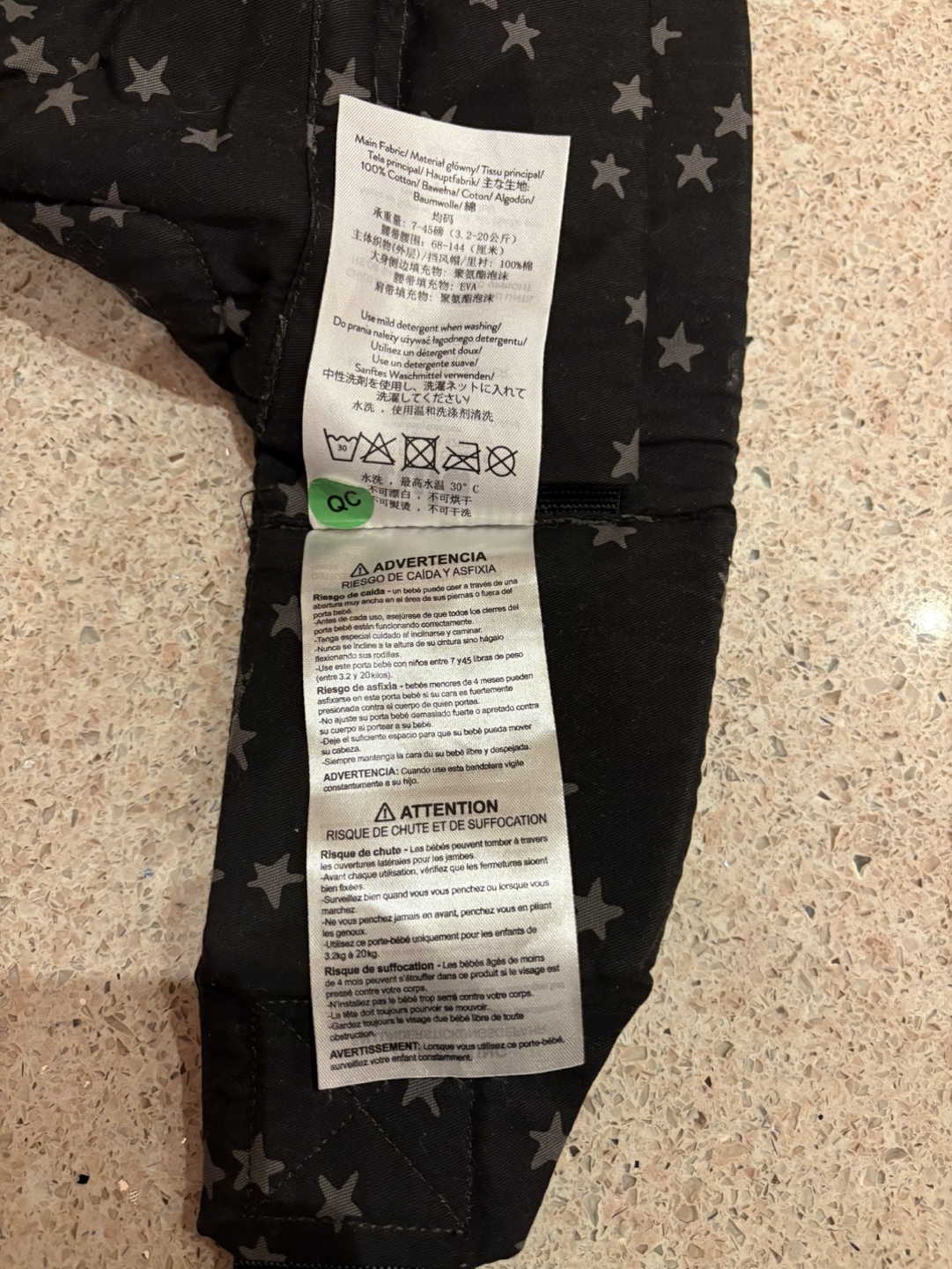 Tula Baby Carrier - Explore Discover - Black Star Print - photo 4