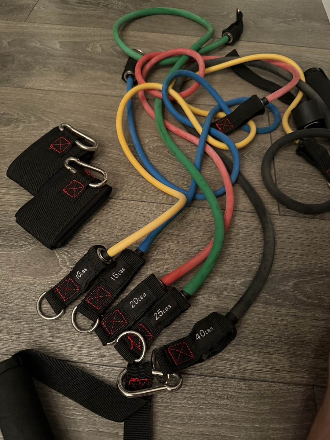 Resistance Bands Set with Ankle Straps