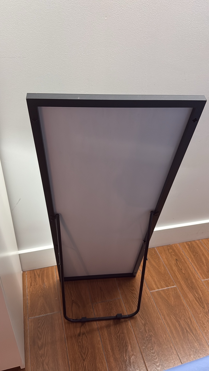 Full Length Leaner Mirror with Black Frame - photo 2