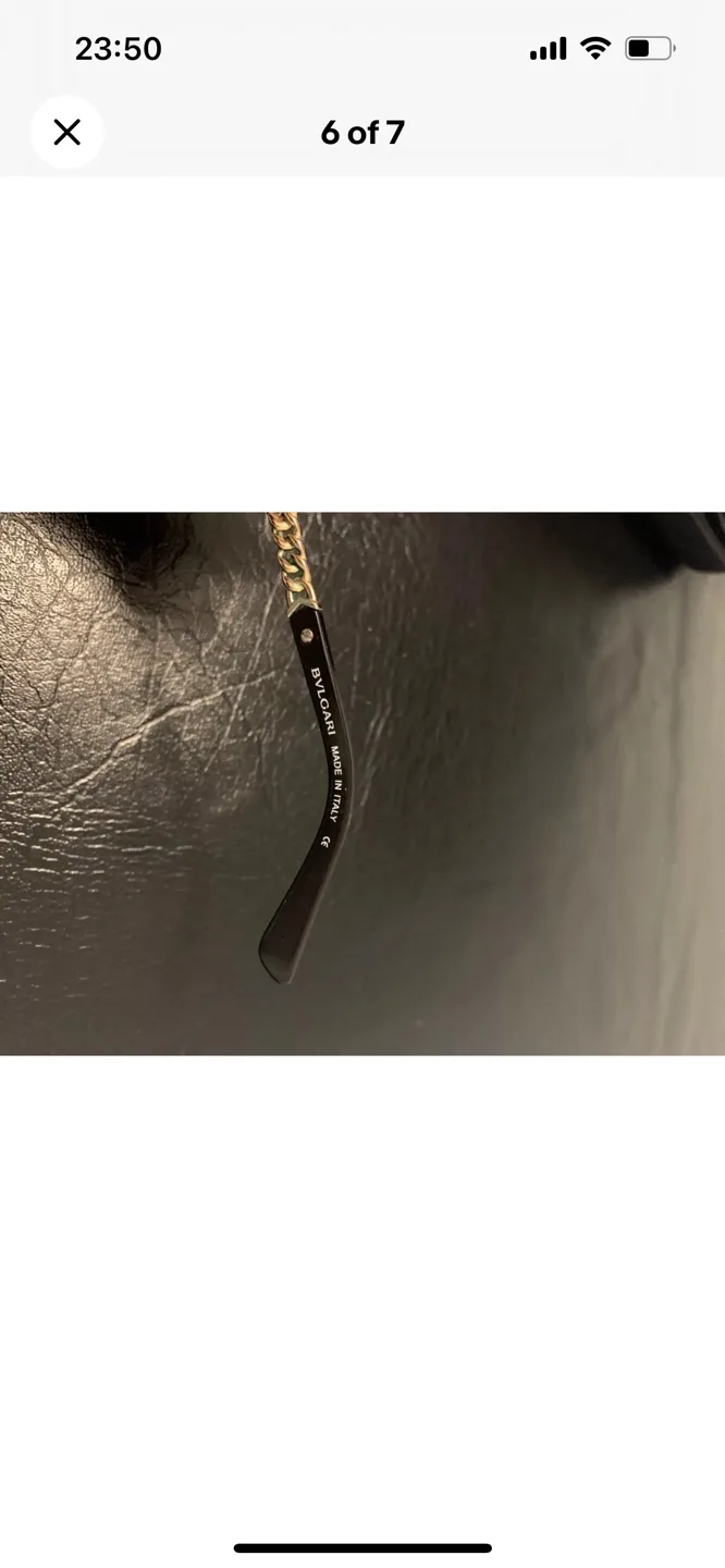 Black Cat Eye Sunglasses with Gold Chain Detail image indicator(4)