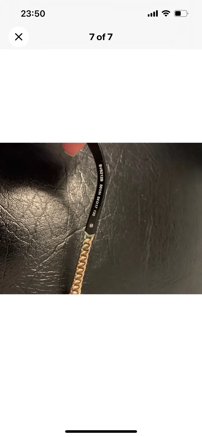 Black Cat Eye Sunglasses with Gold Chain Detail image indicator(5)