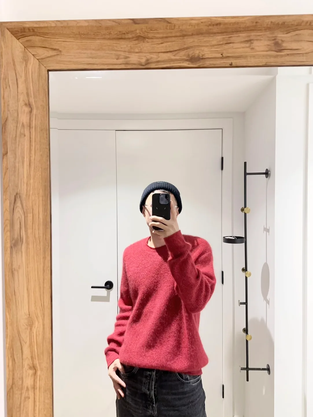 John Elliott Raspberry Red Crewneck Sweater image indicator(3)