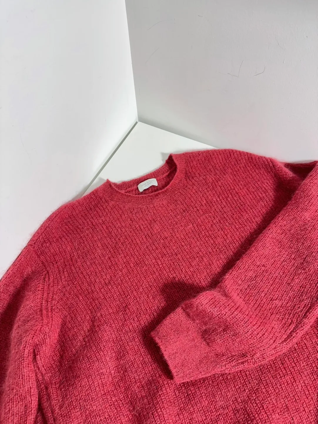 John Elliott Raspberry Red Crewneck Sweater image indicator(4)