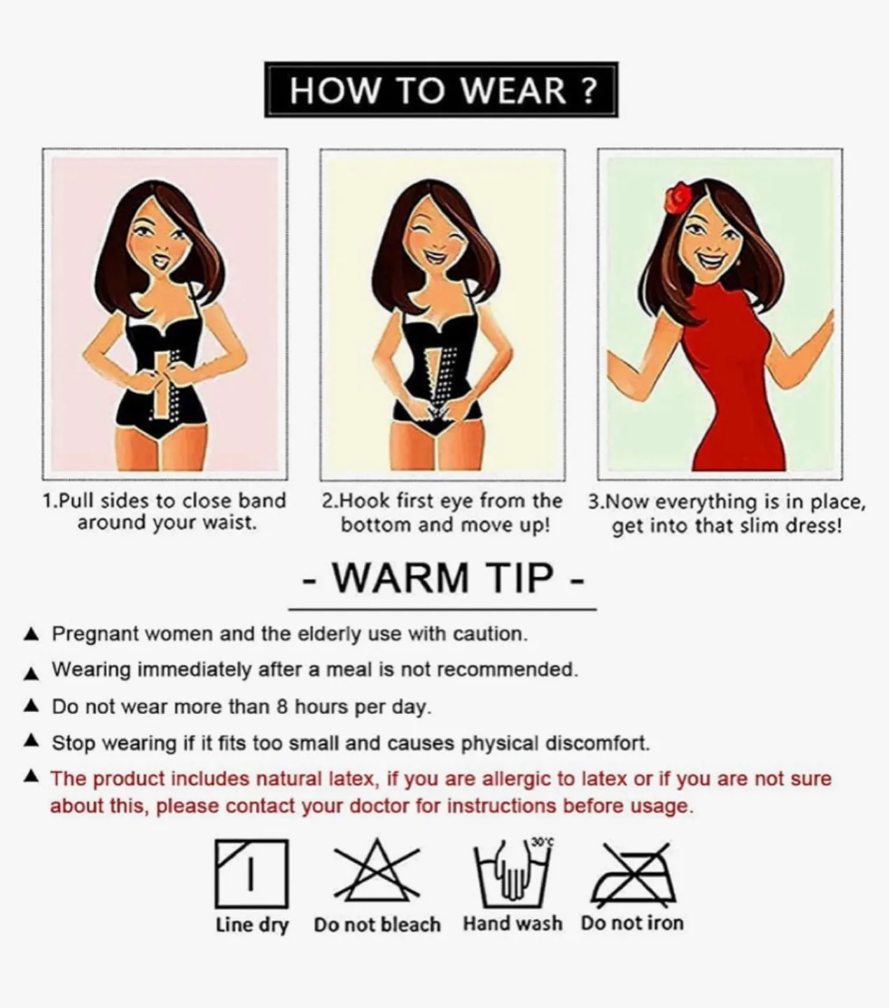 New! YIANNA Waist Trainer Corset for Tummy Control Underbust Spo image indicator(4)