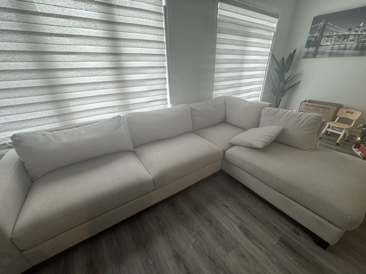 Beige Sectional Sofa