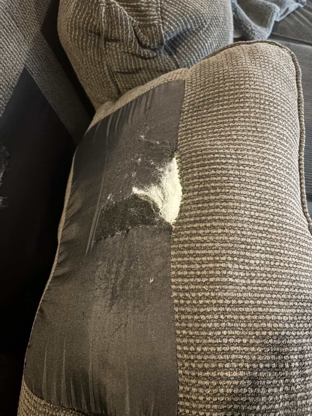 Dark Grey L-Shaped Sectional Sofa - photo 4