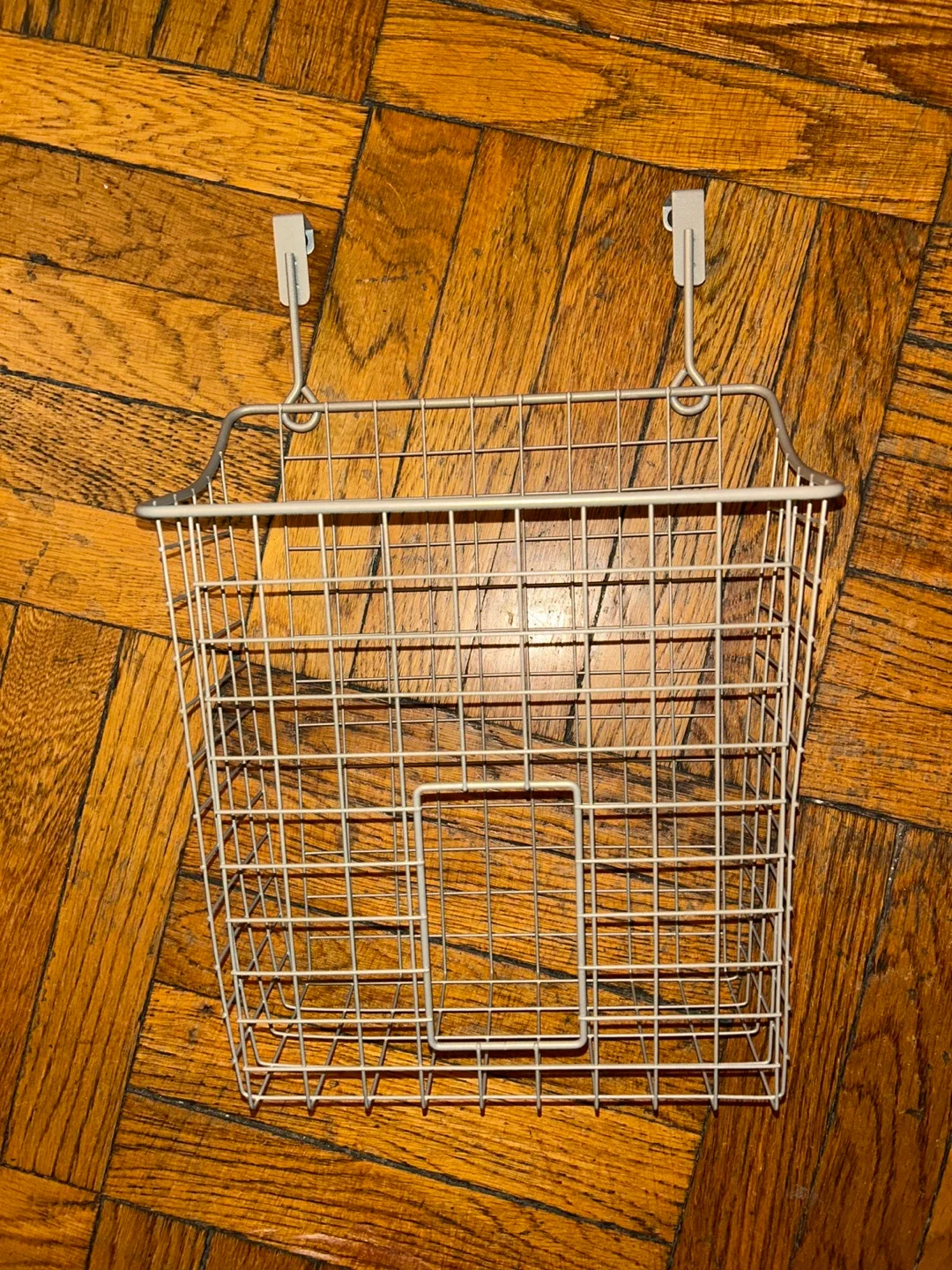 White Metal Hanging Basket Organizer 🏈 thumbnail