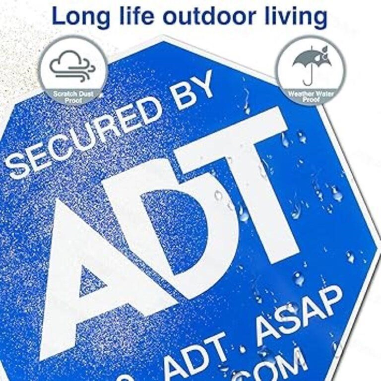 ADT Security Yard Sign 🏈 Weatherproof & Durable - photo 2