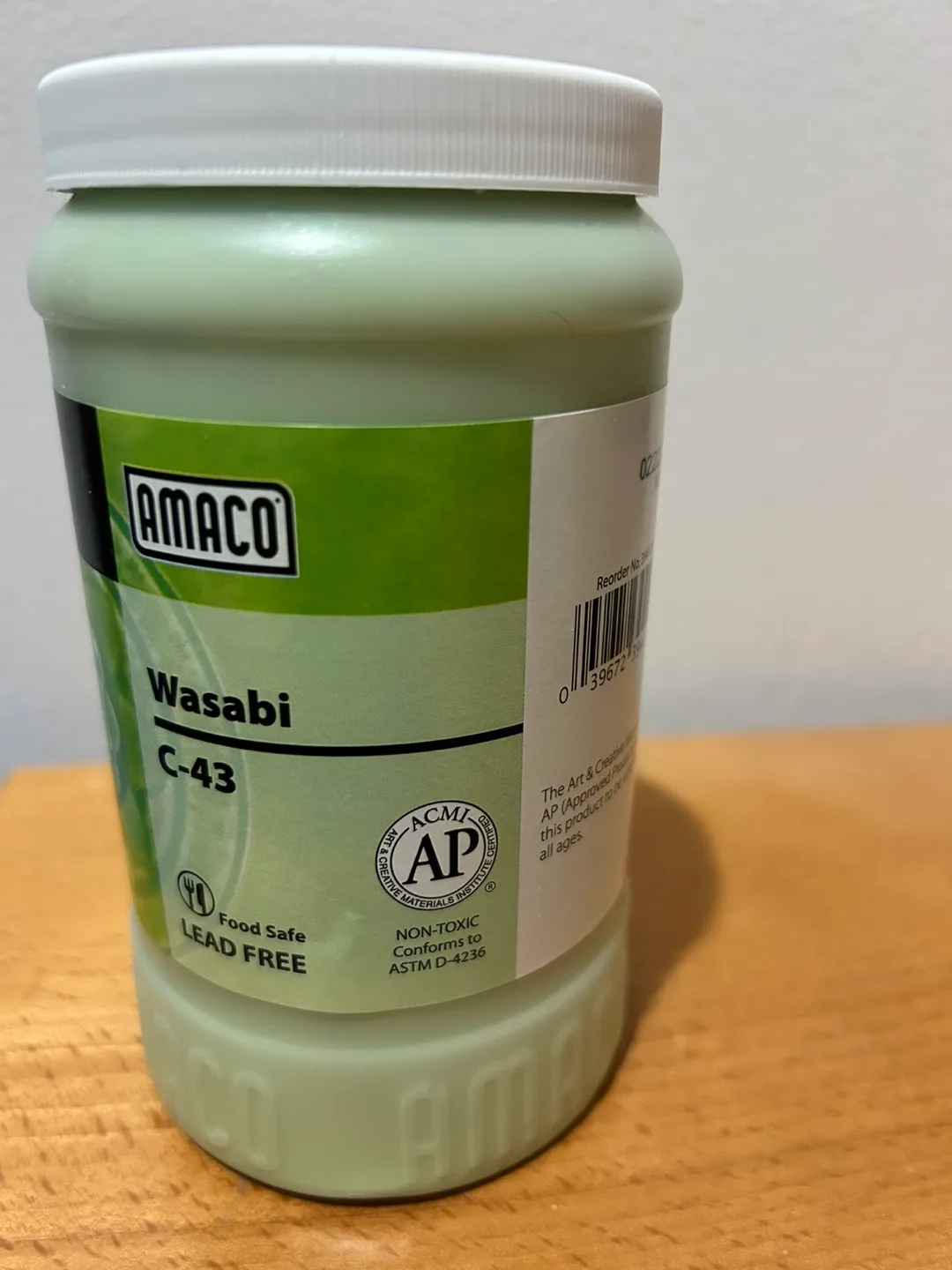 🏈 AMACO Celadon Cone 5-6 Glaze - Wasabi C-43 image indicator(2)