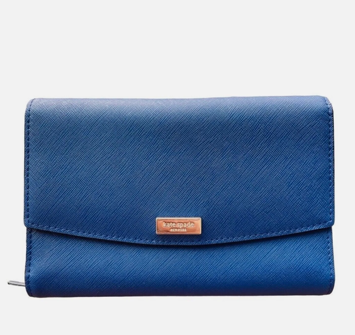 Kate Spade New York Blue Leather Crossbody Wallet image indicator(6)