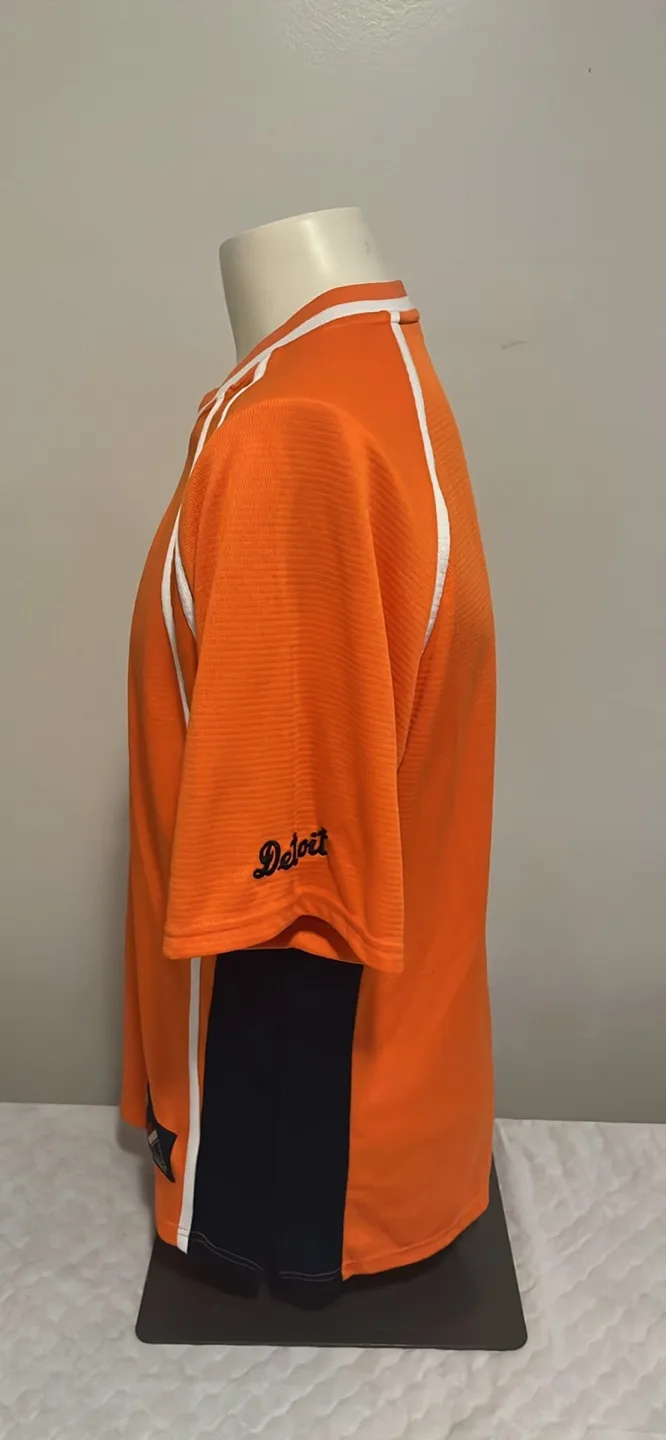 Detroit Tigers Orange Majestic Cooperstown Collection Jersey image indicator(6)