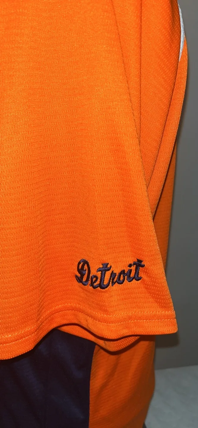 Detroit Tigers Orange Majestic Cooperstown Collection Jersey image indicator(9)