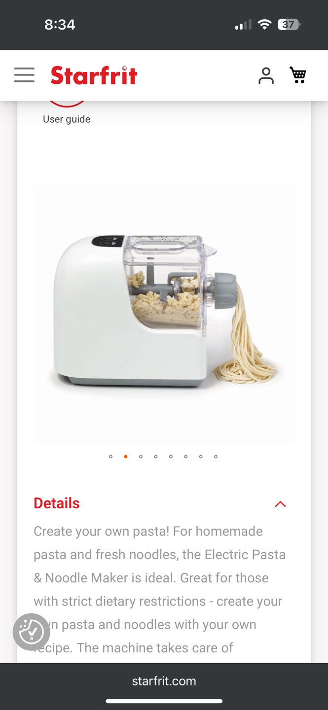Starfrit Electric Pasta & Noodle Maker - photo 4