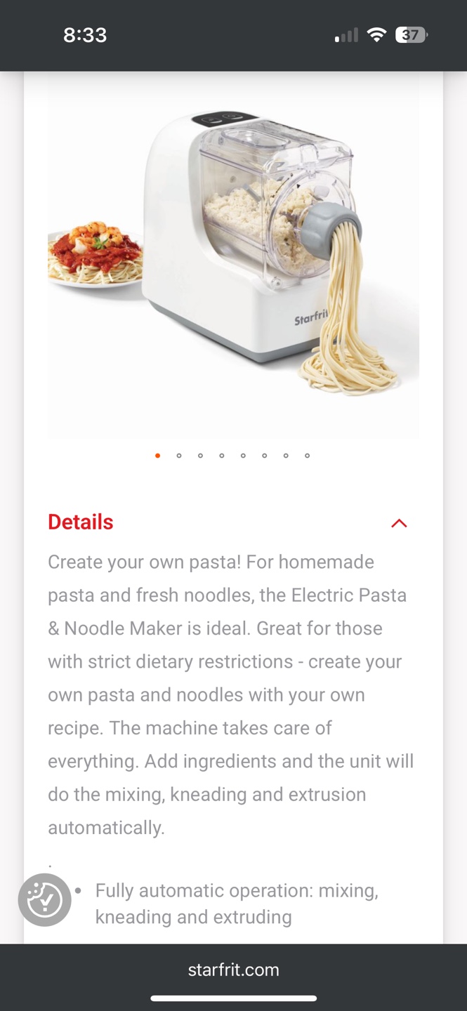 Starfrit Electric Pasta & Noodle Maker - photo 2
