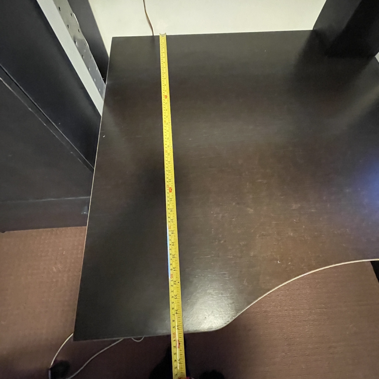 Large ikea jerker adjustable desk with shelf - photo 5