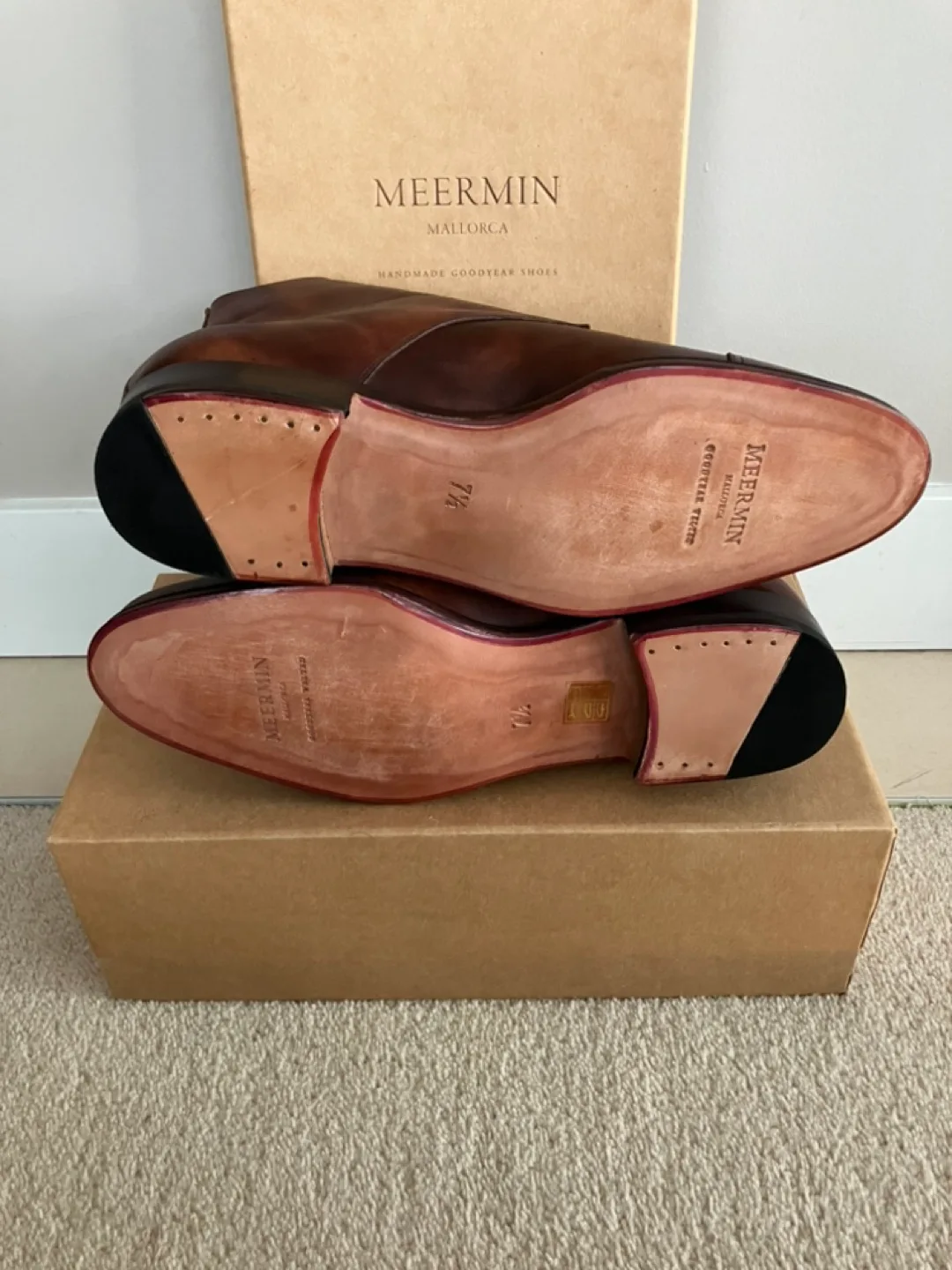 Meermin Double Monk Boot - Style 101574 - UK 7.5E image indicator(3)