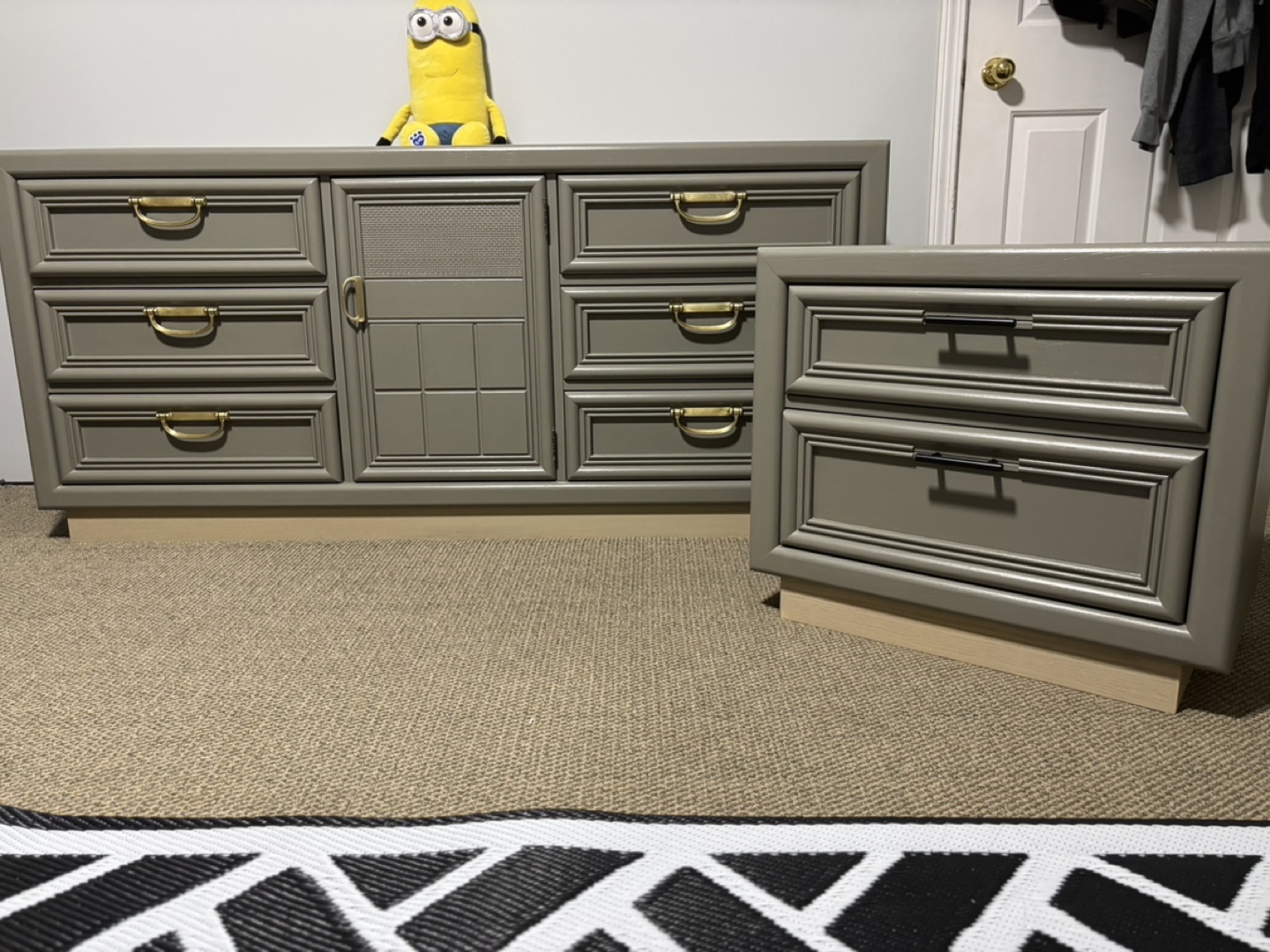 Sklar Peppler Dresser and Nightstand Set - Vintage Refinished