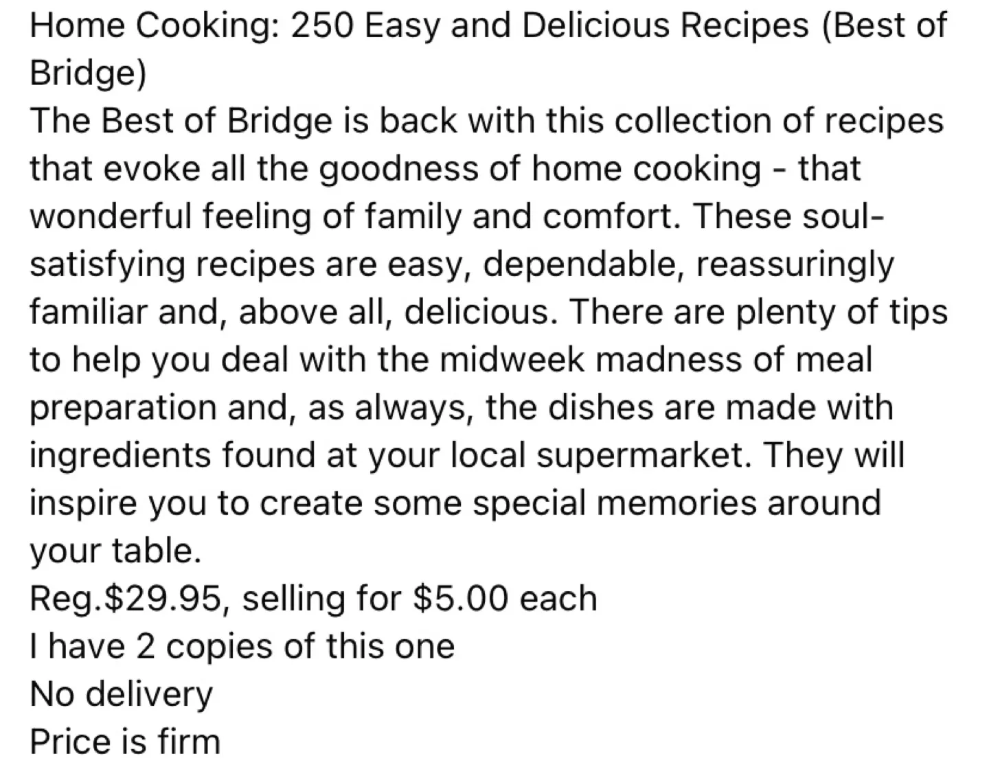 Best of Bridge Home Cooking Cookbook - 250 Easy Recipes image indicator(2)