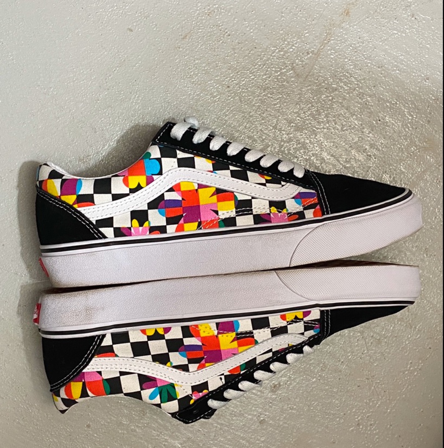 Vans Old Skool Checkerboard Multicolor Sneakers - photo 5