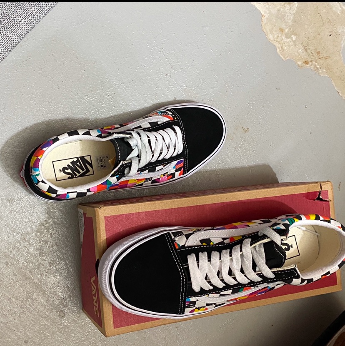 Vans Old Skool Checkerboard Multicolor Sneakers - photo 4