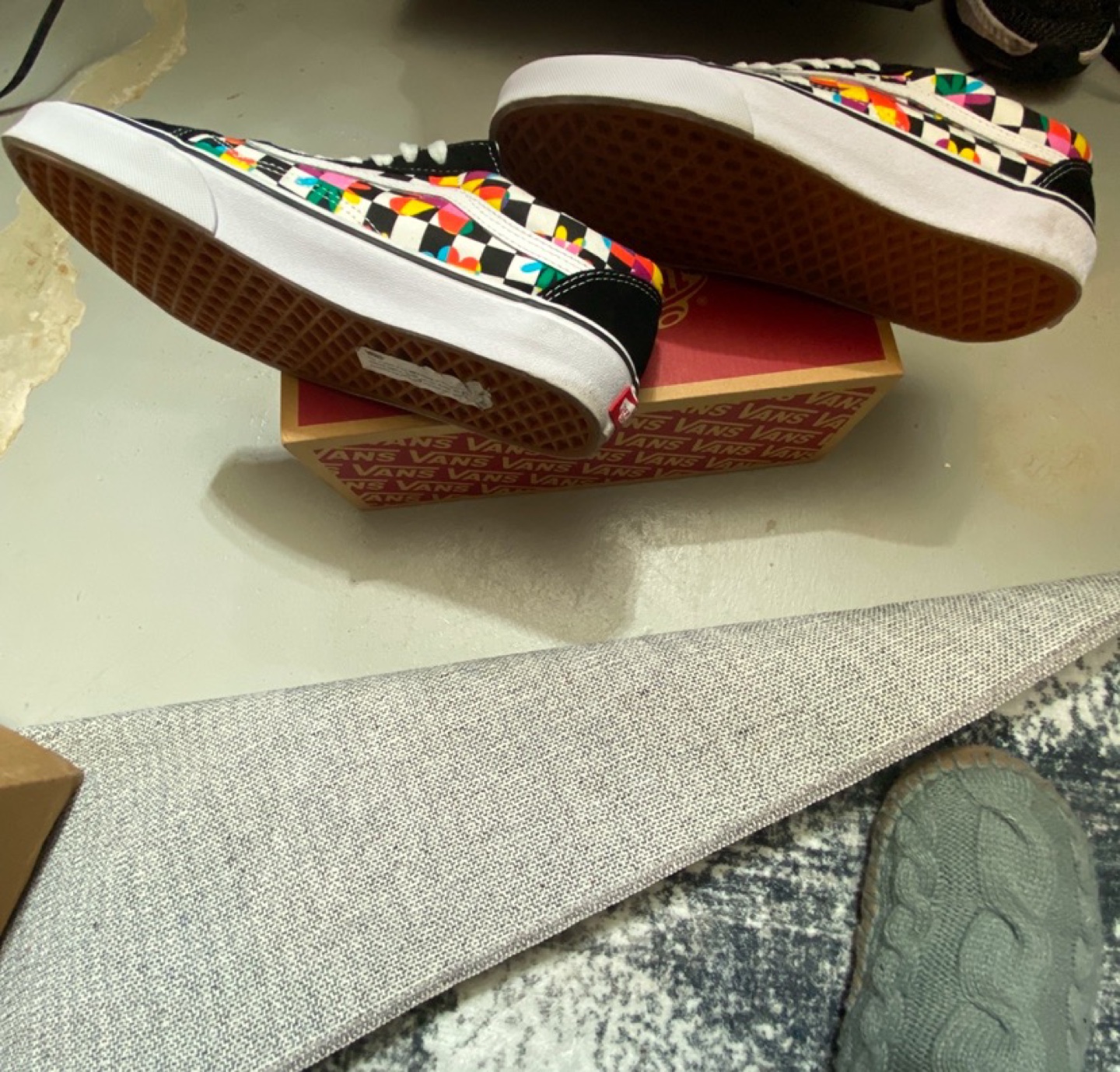 Vans Old Skool Checkerboard Multicolor Sneakers - photo 3
