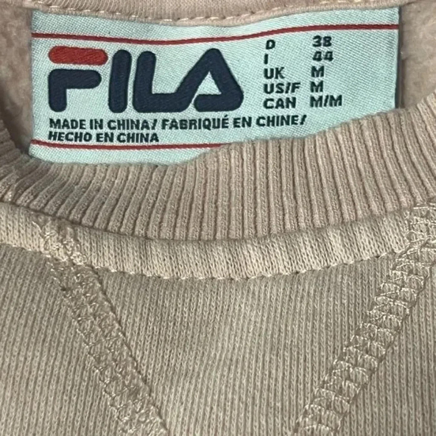 Fila Pink Crewneck Sweatshirt Size M image indicator(5)