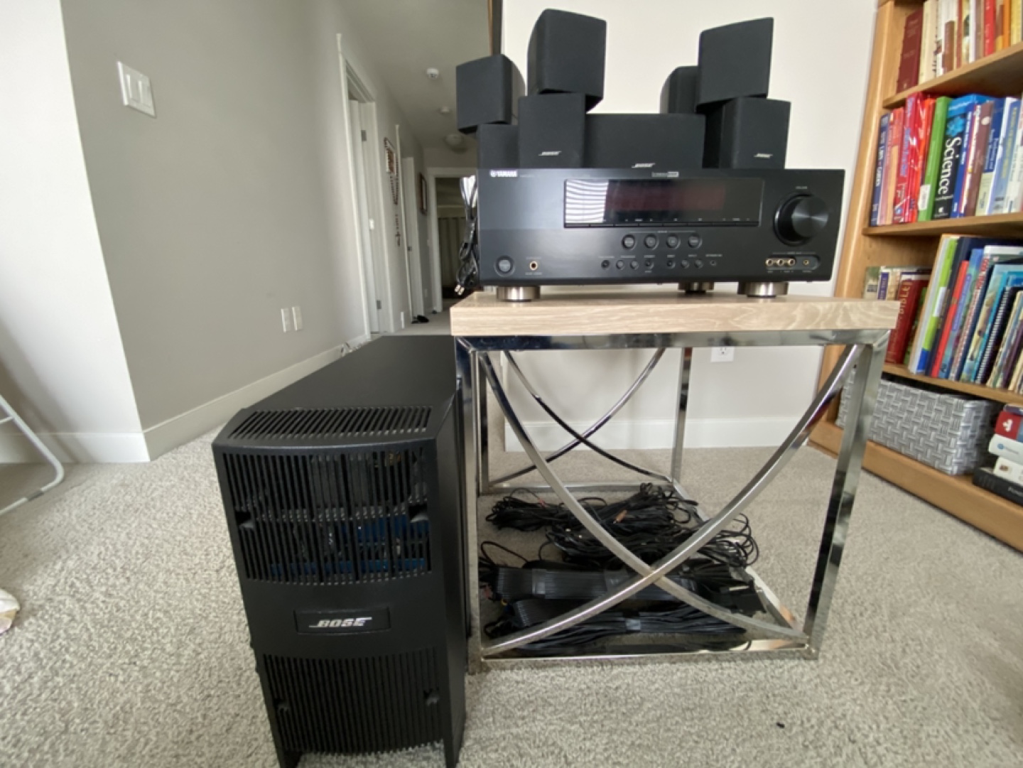 Bose 5.1 Surround Sound System with Yamaha Receiver