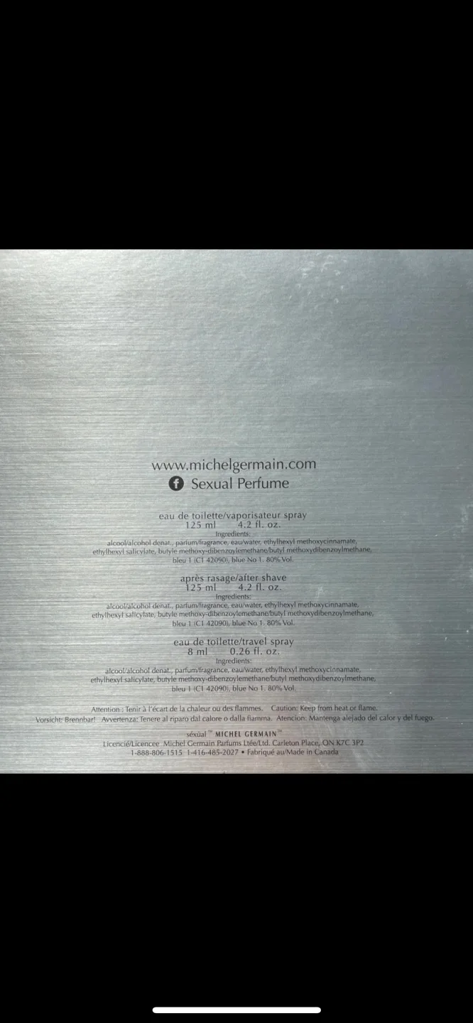Perfect Christmas gift Michel Germain Sexual Steel Perfume set image indicator(4)