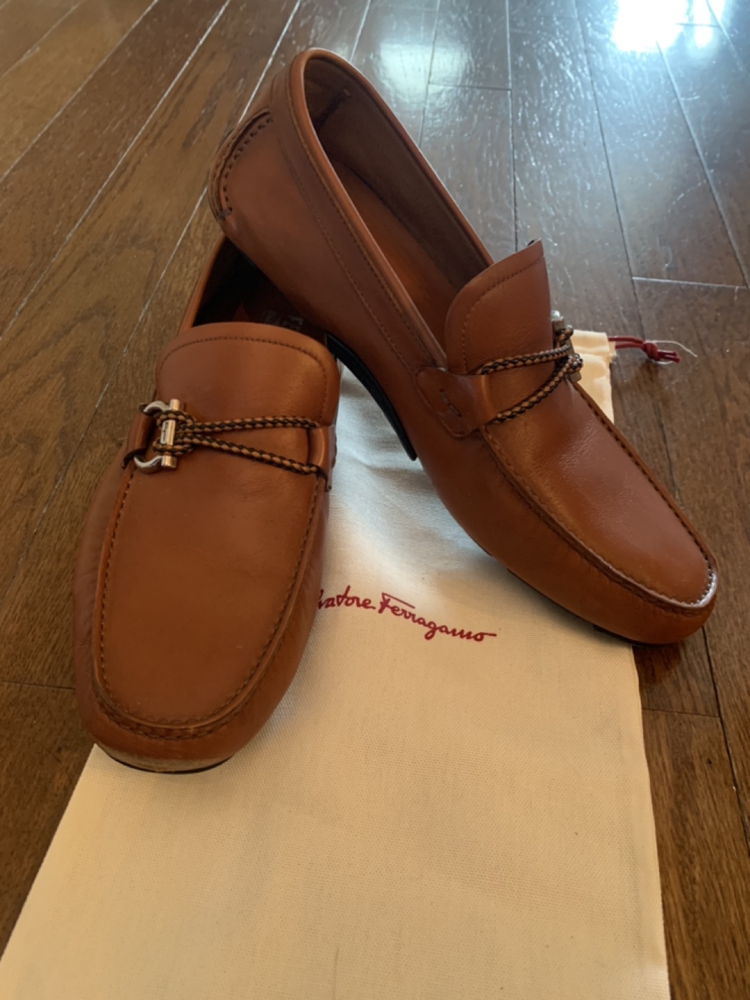 Salvatore Ferragamo Men's Leather Loafers - photo 2