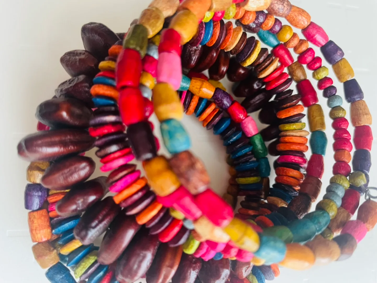 Colorful Wooden Beaded Bracelets image indicator(3)