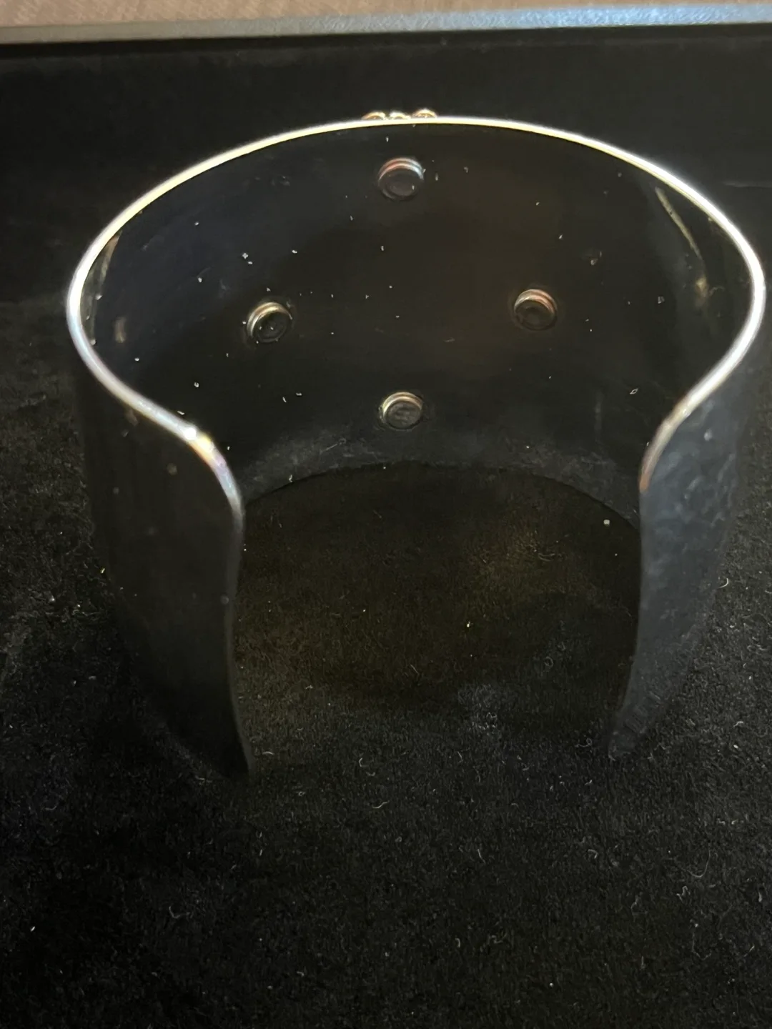 🏈Elegant Gold and Silver Cuff Bracelet with Rhinestones image indicator(2)