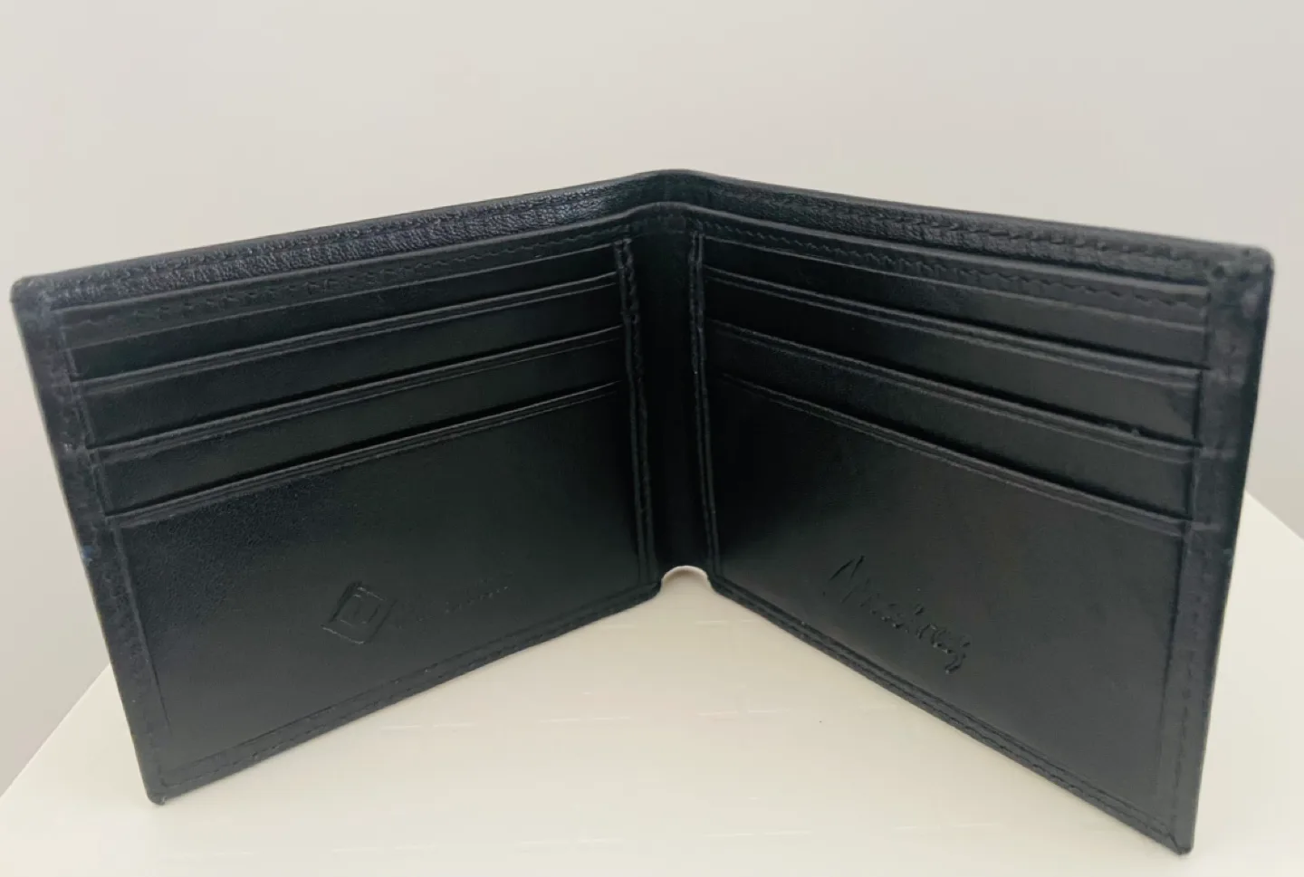 Men's Black Leather Wallet -  Brand New image indicator(2)