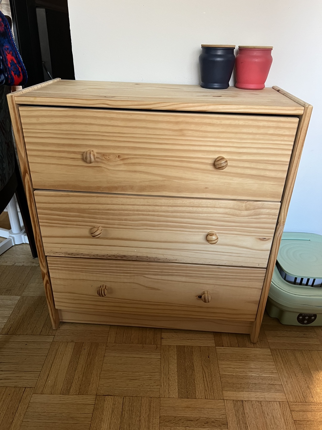 Three-Drawer Wooden Chest - photo 2