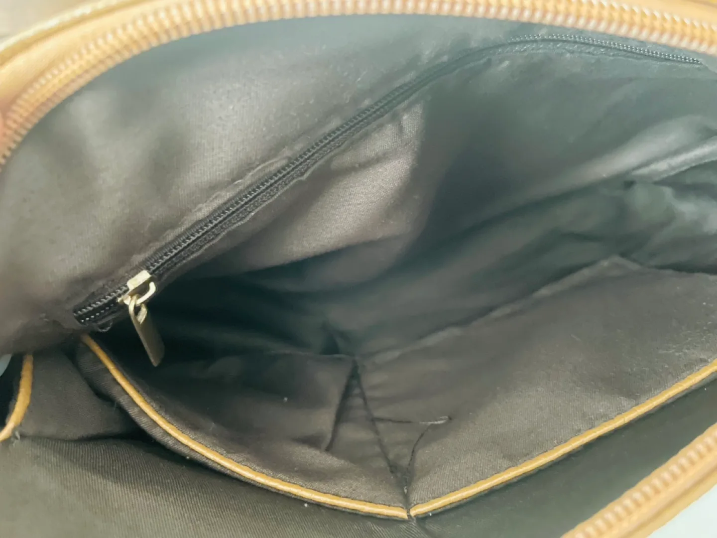 Tan Faux Leather  Bag image indicator(4)