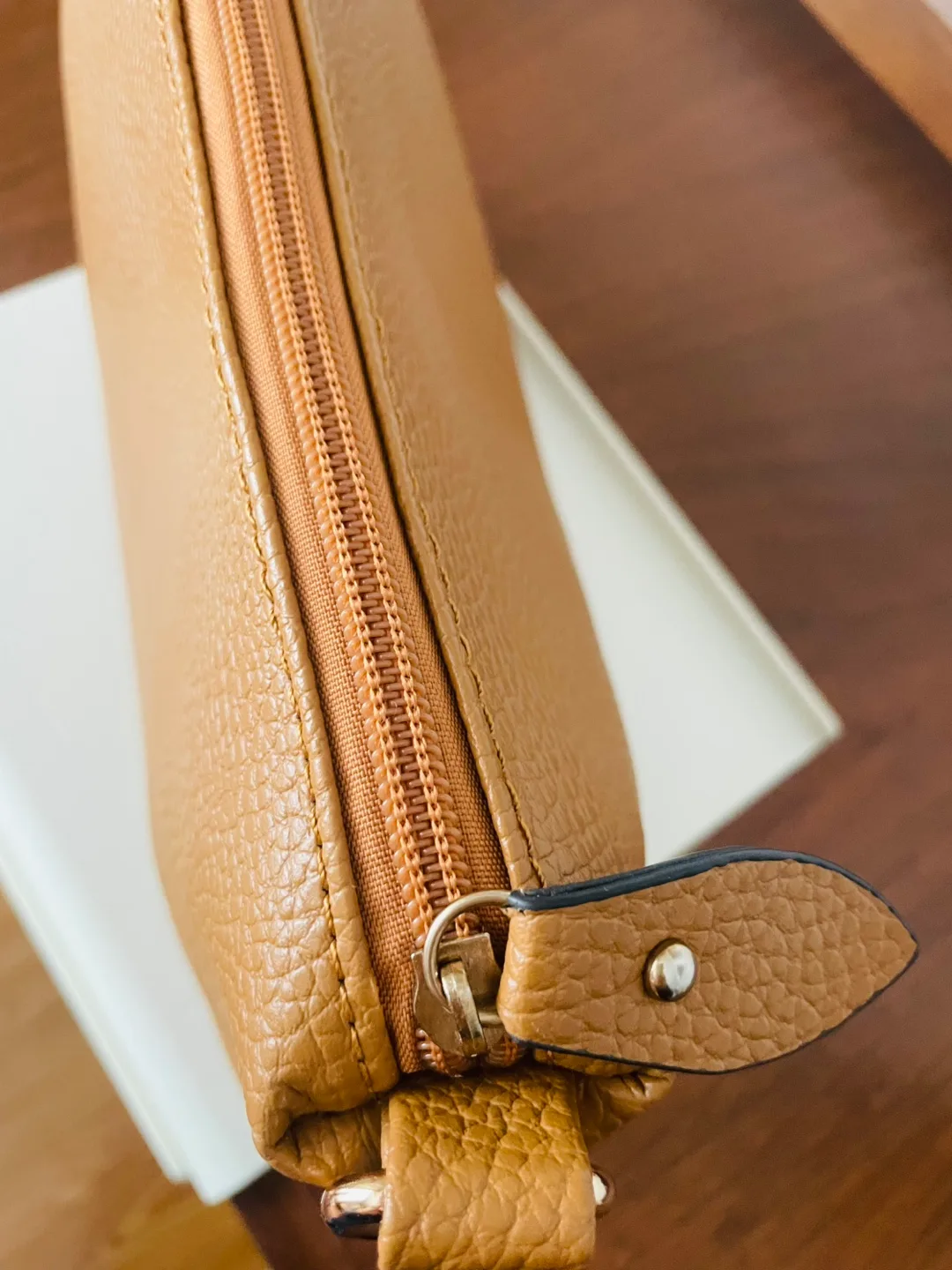 Tan Faux Leather  Bag image indicator(2)