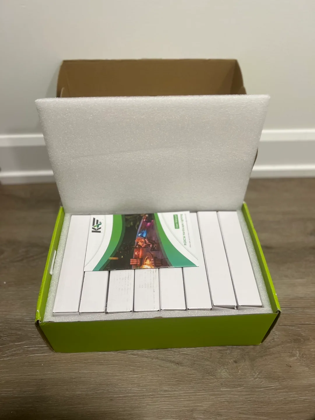 8Pack 7inch 2.8W BT RGBCW Hardscape Lighting IP65 Waterproof image indicator(7)