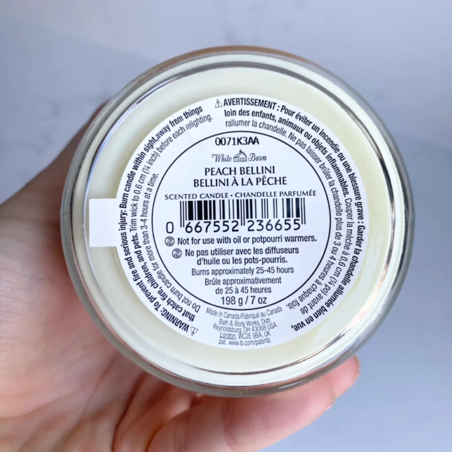 NEW - White Barn Peach Bellini Scented Candle image indicator(3)