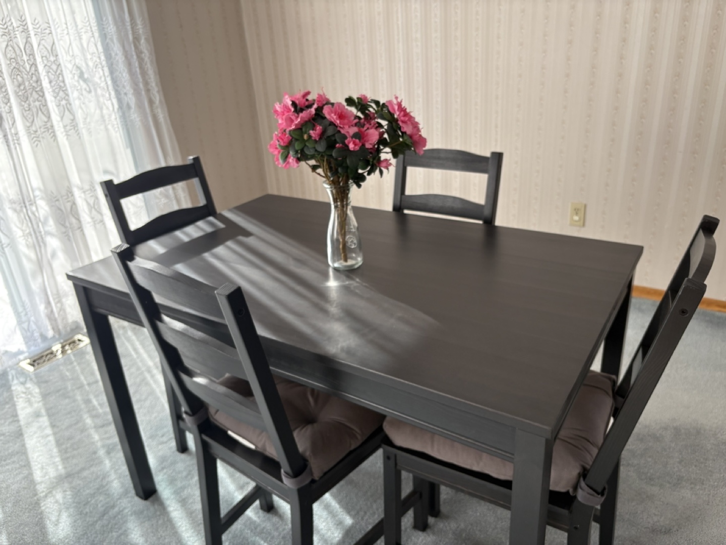 IKEA 4-Person Dining Set - Black