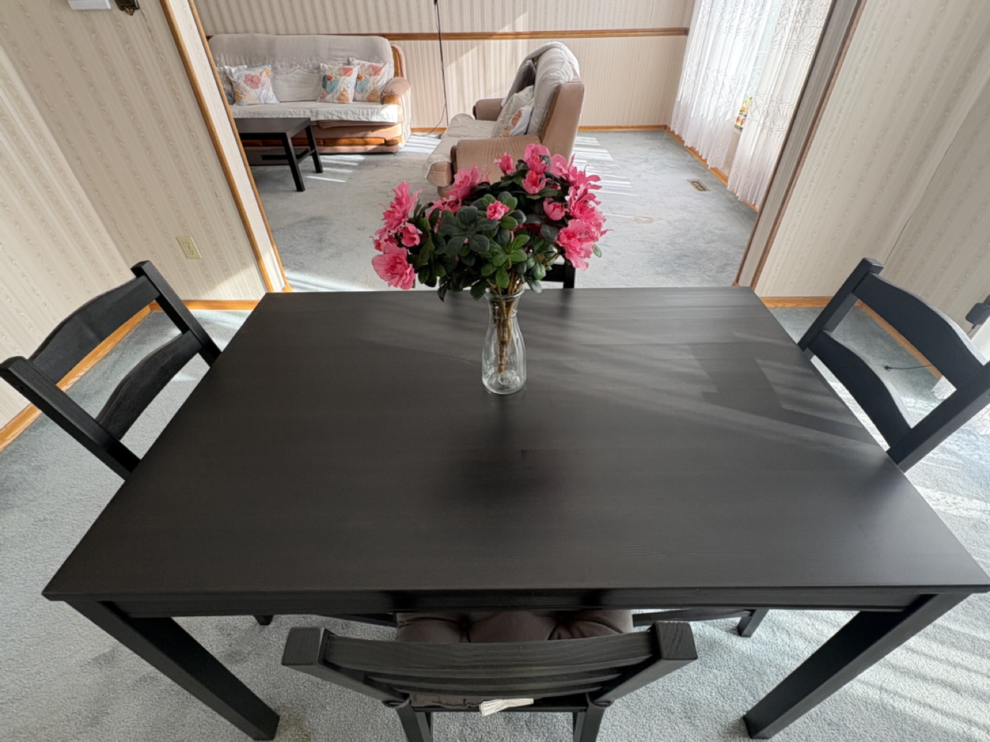 IKEA 4-Person Dining Set - Black - photo 4
