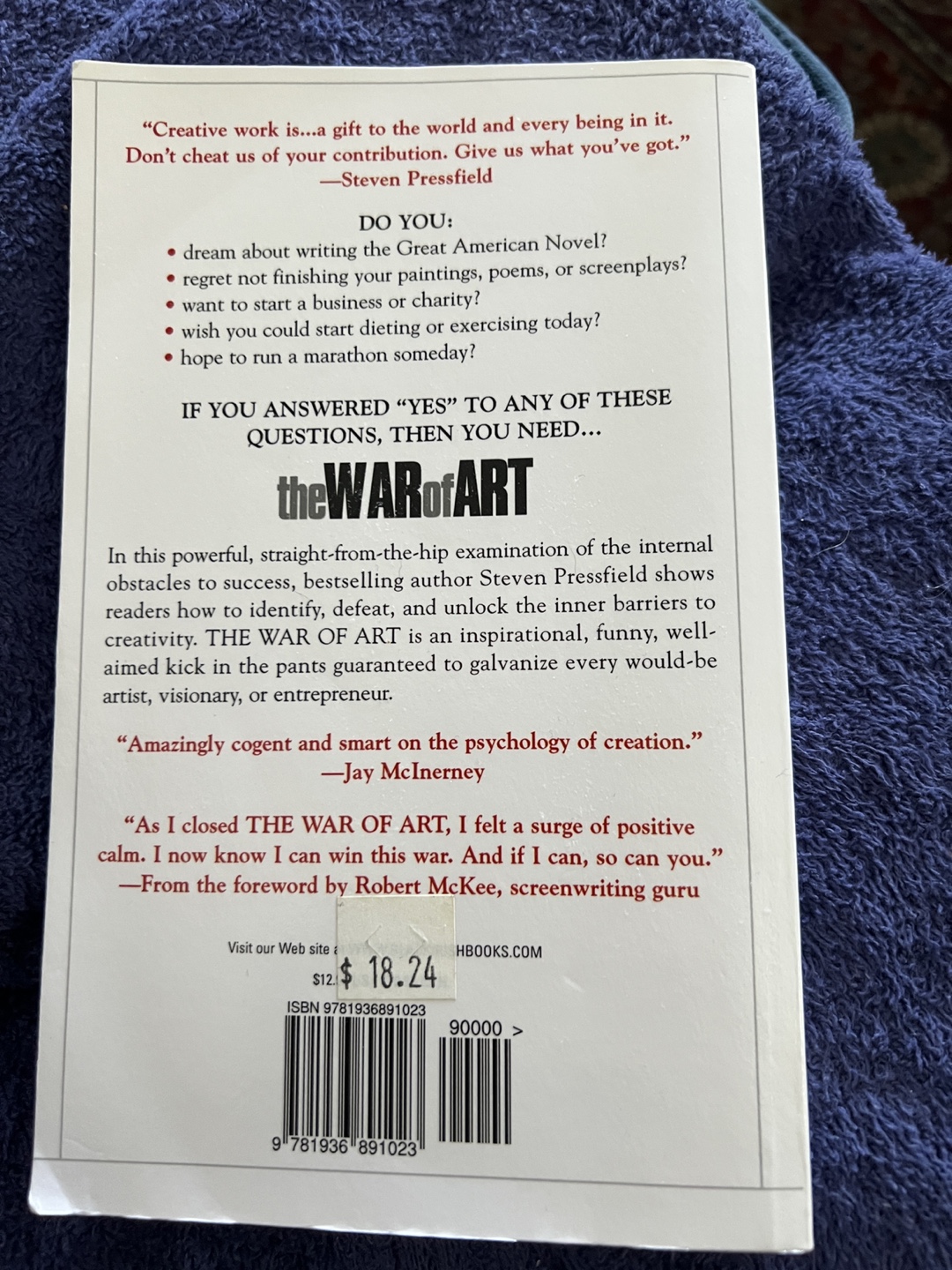 The War of Art by Steven Pressfield - photo 2