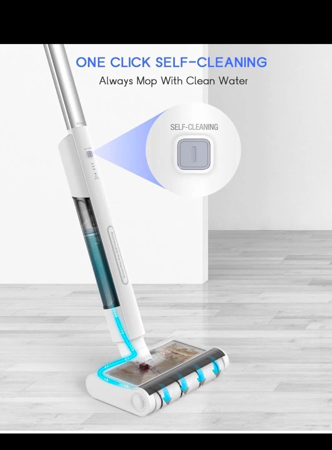 Smart One Cordless Self-Cleaning Spray Mop image indicator(3)
