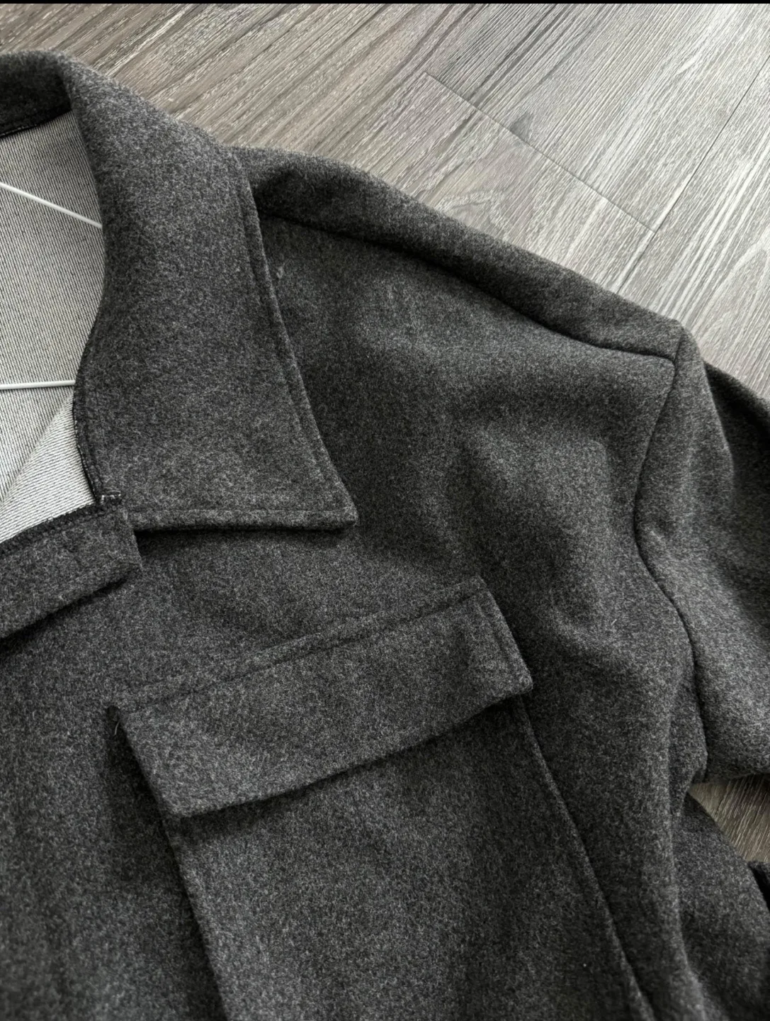 SHEIN LUNE Plus Size Belted Overcoat image indicator(3)