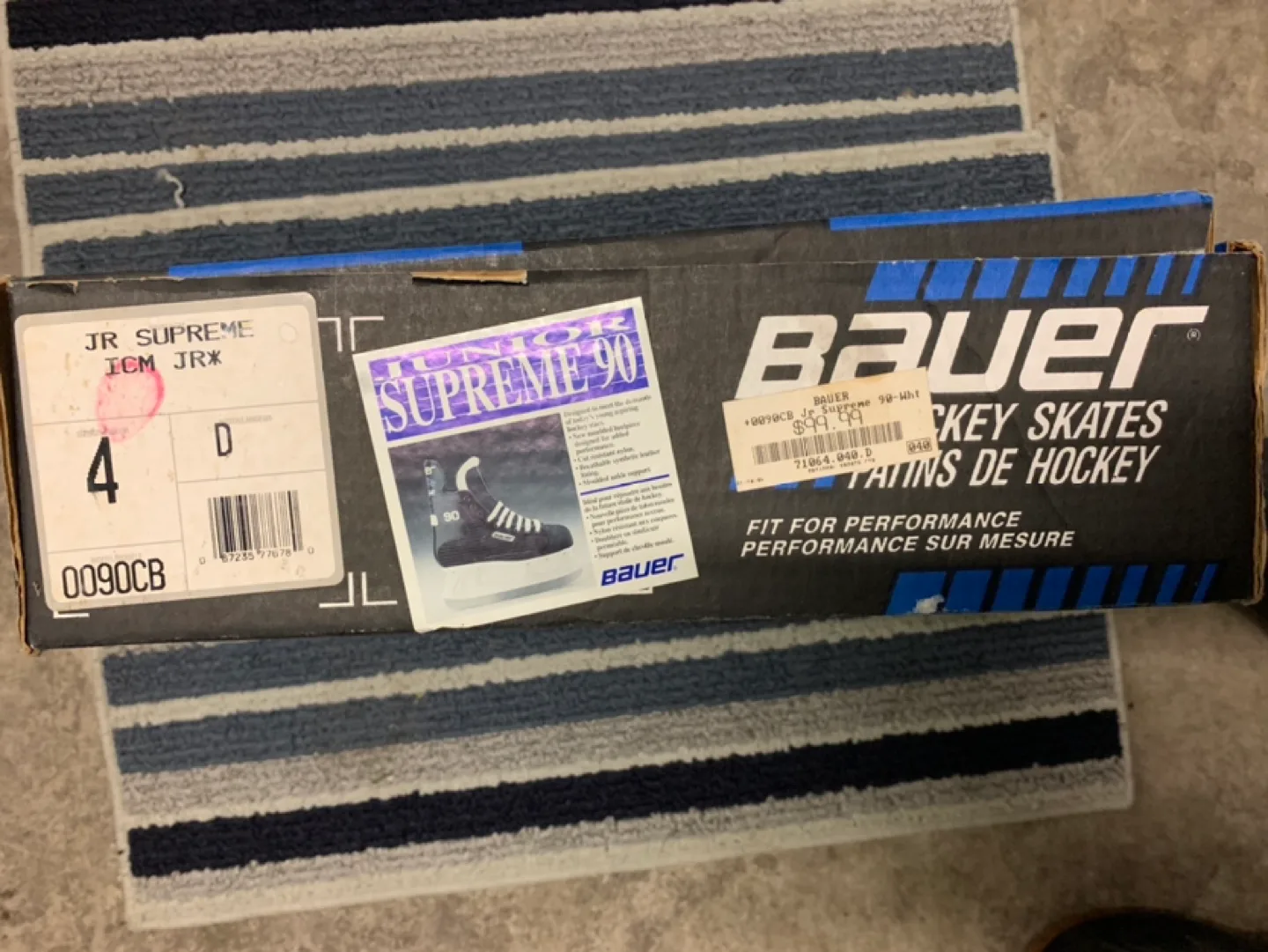 Bauer Junior Supreme 90 Hockey Skates - Size 4D image indicator(2)